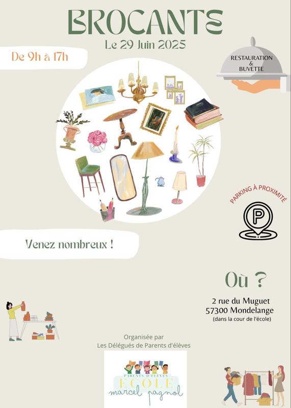 Brocante ecole marcel pagnol