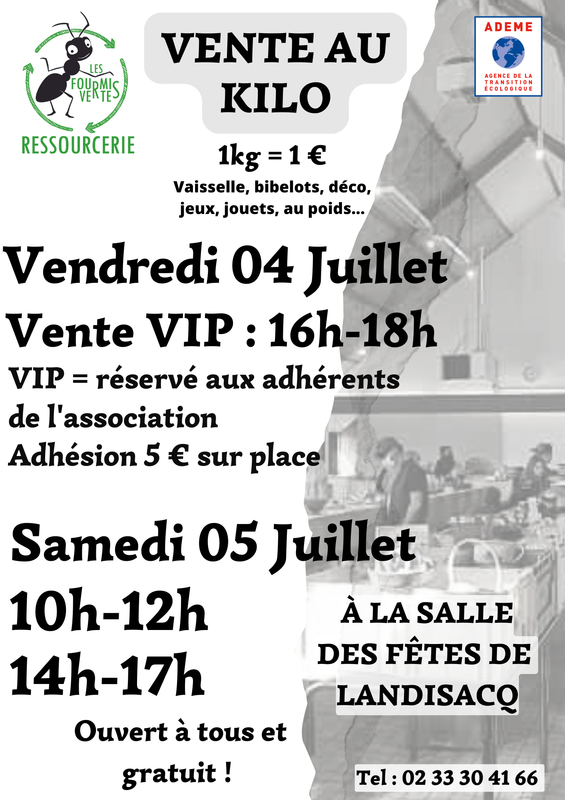 Braderie - vente au kilo