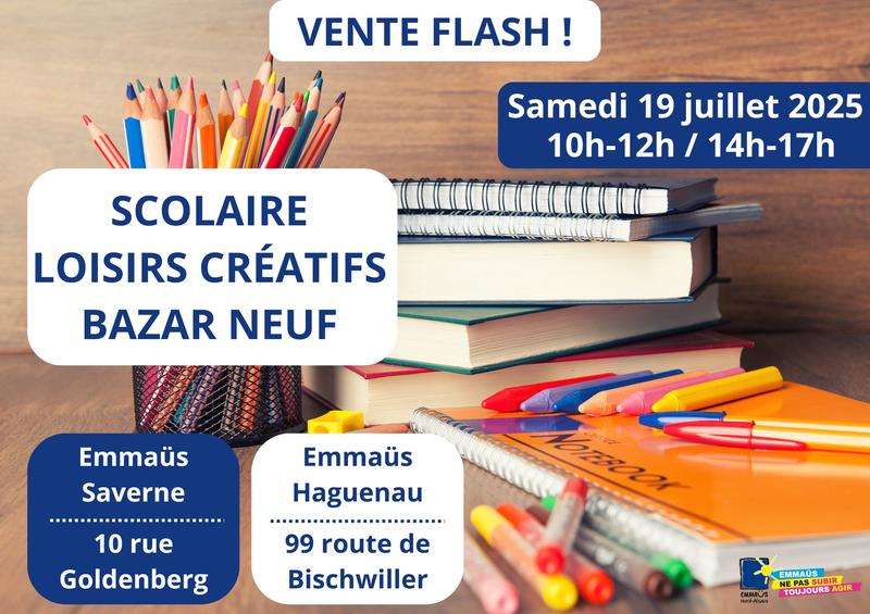 Braderie - vente scolaire