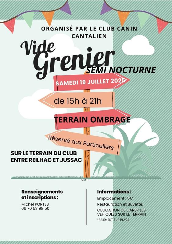 Vide grenier semi nocturne
