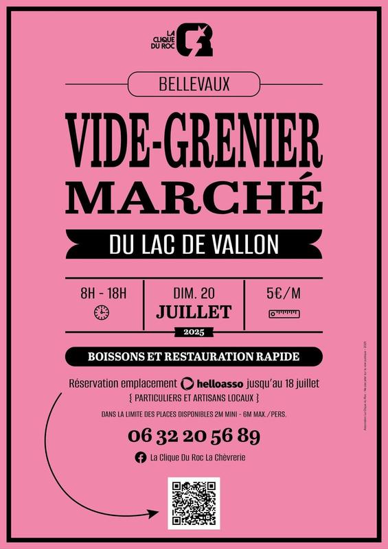 Vide grenier - marché du lac de vallon