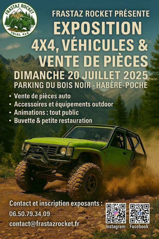 Exposition véhicules - vente de pièces