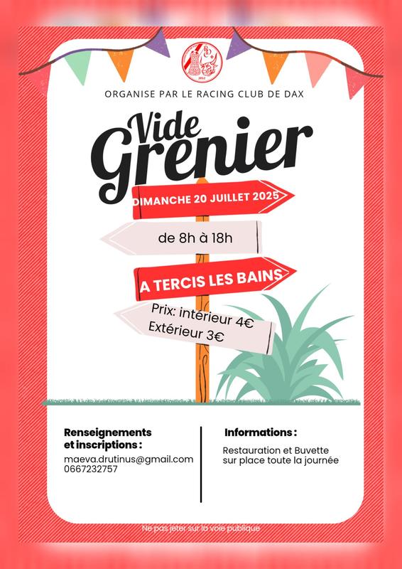 Vide greniers du rc dax