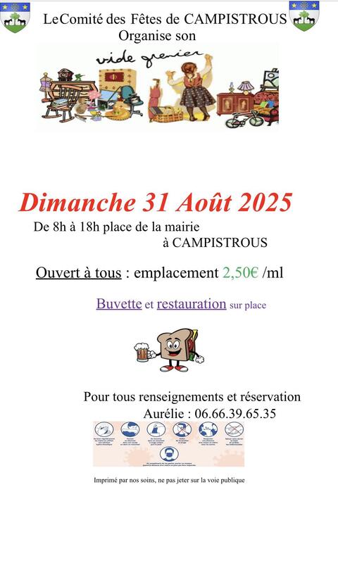 Vide grenier du comité des fêtes