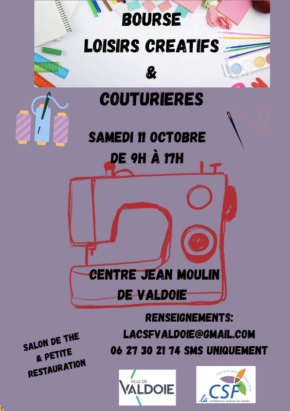 Bourse loisirs créatifs et couturières