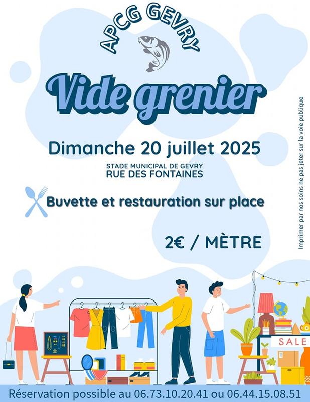 Vide grenier de l'apcg