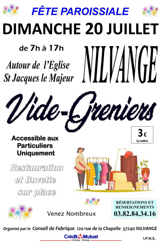 Vide-grenier - fête paroissiale